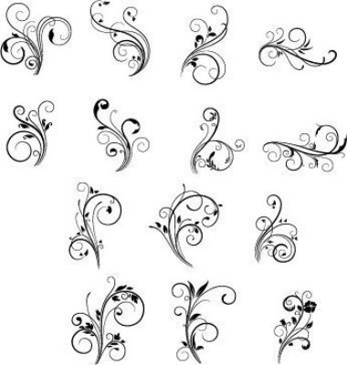 Floral Swirls Ornament Free Vector Eps, Free Vectors File