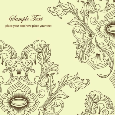 Free Floral Background Vector Classic Free EPS Vector, Free Vectors File